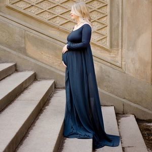Pink blush maternity gown